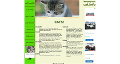 Desktop Screenshot of knowyourcat.info