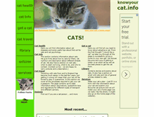 Tablet Screenshot of knowyourcat.info